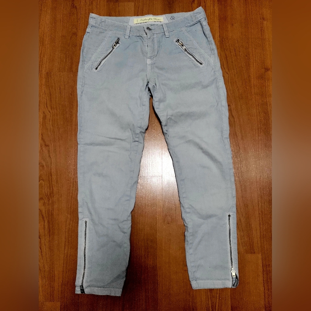 Daughters Of The Liberation Jeans Women's Size 28 Zipper Leg Light Wash